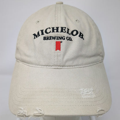 Anheuser-Busch Michelob Brewing Co Baseball Cap Beige One Size Distressed Hat