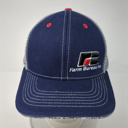 Farm Bureau Ins Snapback Mesh Back Trucker Hat Blue One Size Buck's Bags