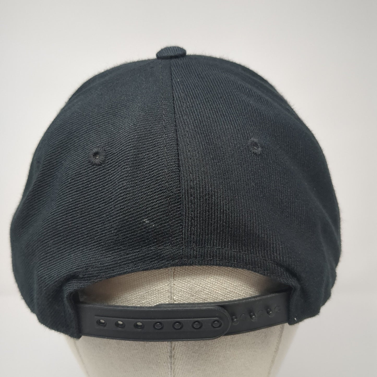 Maple Street House Snapback Hat Black One Size Adjustable Embroidered
