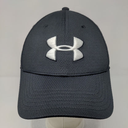 Under Armour Fitted Hat Black M/L Classic Fit Blitzing Embroidered 6 Panel