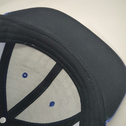Doctor Who Snapback Blue Hat One Size Bad Wolf TARDIS Police Box Graffiti Brim