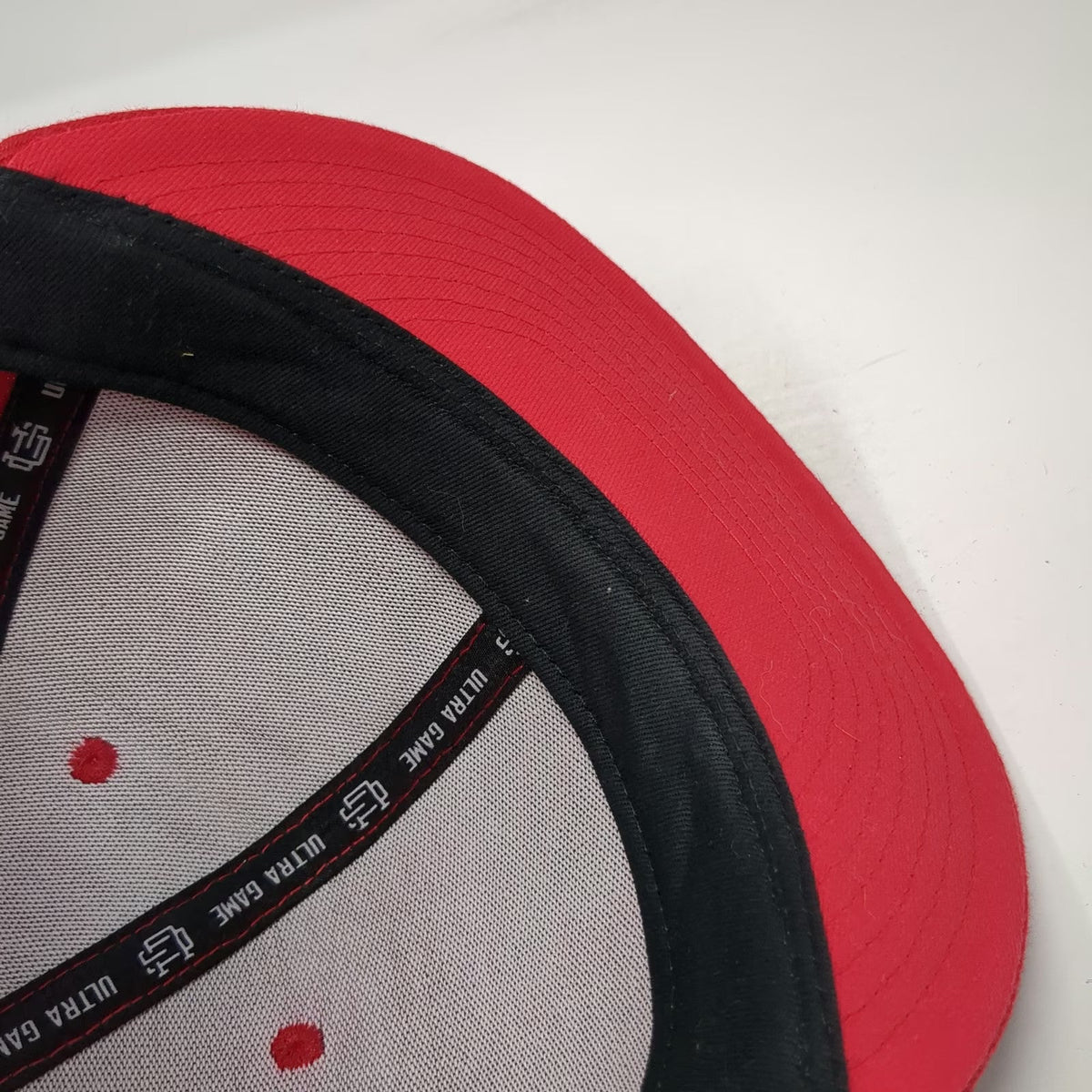 Ultra Game Chicago Bulls NBA Snapback Hat Red One Size 3D Script Logo Flat Brim