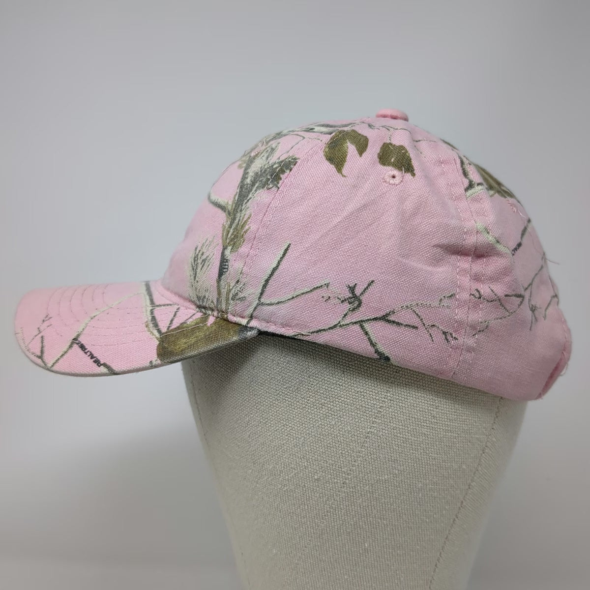 Realtree Pink Camo Baseball Cap Hat One Size Adjustable Strapback Hunting Woods
