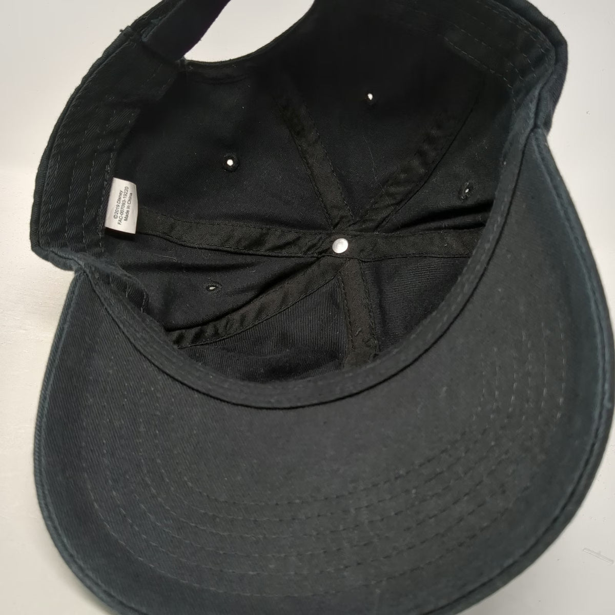 Disney Baseball Cap Black One Size Strapback Hat Maleficent Mistress of Evil
