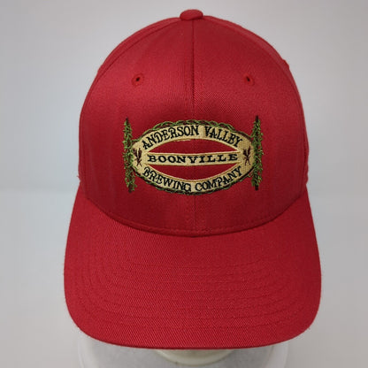 Anderson Valley Brewing Co Fitted Hat Red S/M Flexfit Boonville 6 Panel
