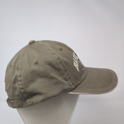 Basketball Slideback Hat Brown One Size Adjustable Solid 6 Panel Outdoor