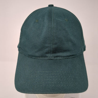 Unbranded Slideback Hat Green One Size Adjustable Blank Solid Vent Holes