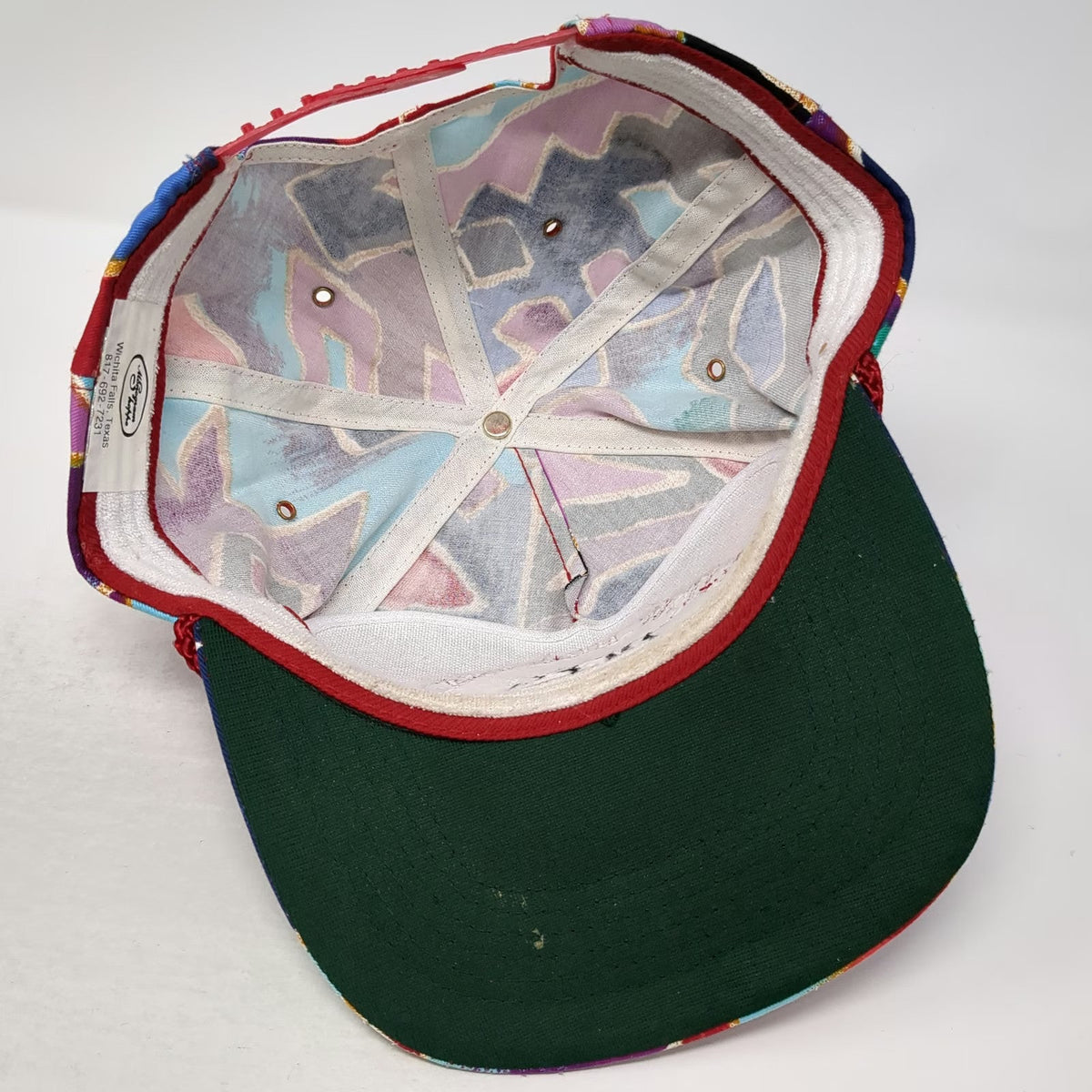 Monogram hoppe 5 Panel Blue Hat One Size Rope Geometric Tex Pac Hide & Skin