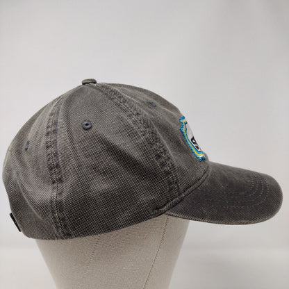 Sweden Strapback Hat Gray OSFA Adjustable Embroidered 6 Panel Polyester