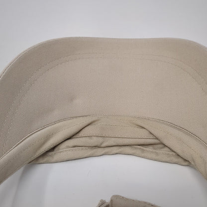 USA Route66 Sun Visor Hat Brown One Size Adjustable Lightweight Embroidered