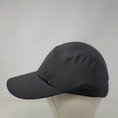 Headsweats 5 Panel Cap Black One Size Lightweight Breathable Blank Polyester