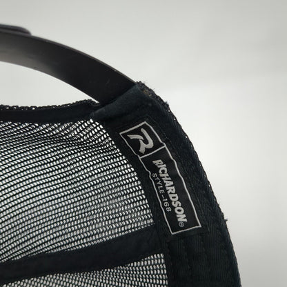 Kawasaki Kids Always Strong Always Brave Snapback Trucker Hat Black OS Mesh