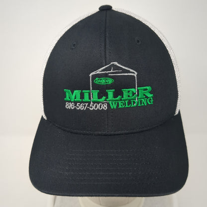 Miller Welding Fitted Trucker Hat Black One Size Mesh Back Yupoong