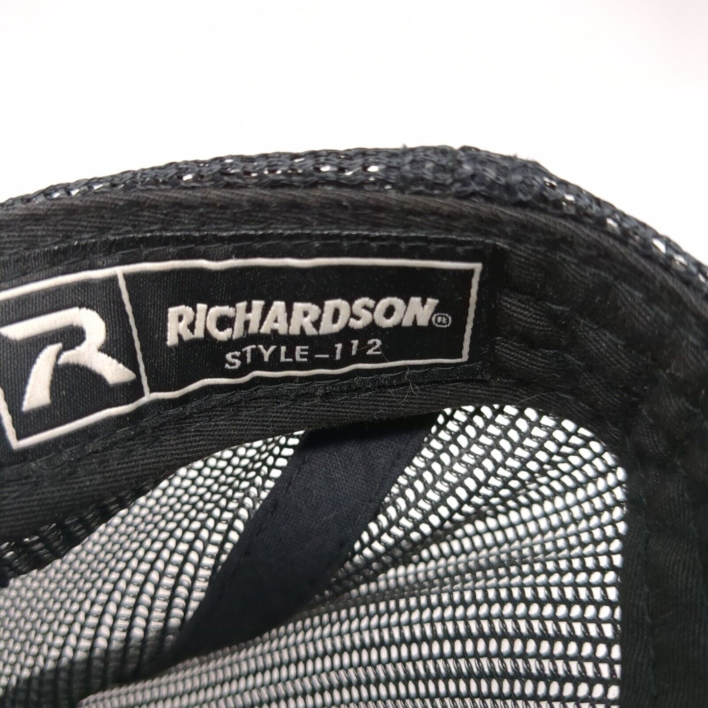 Mountain Snapback Trucker Hat Tan OS Adjustable Embroidered Mesh Richardson