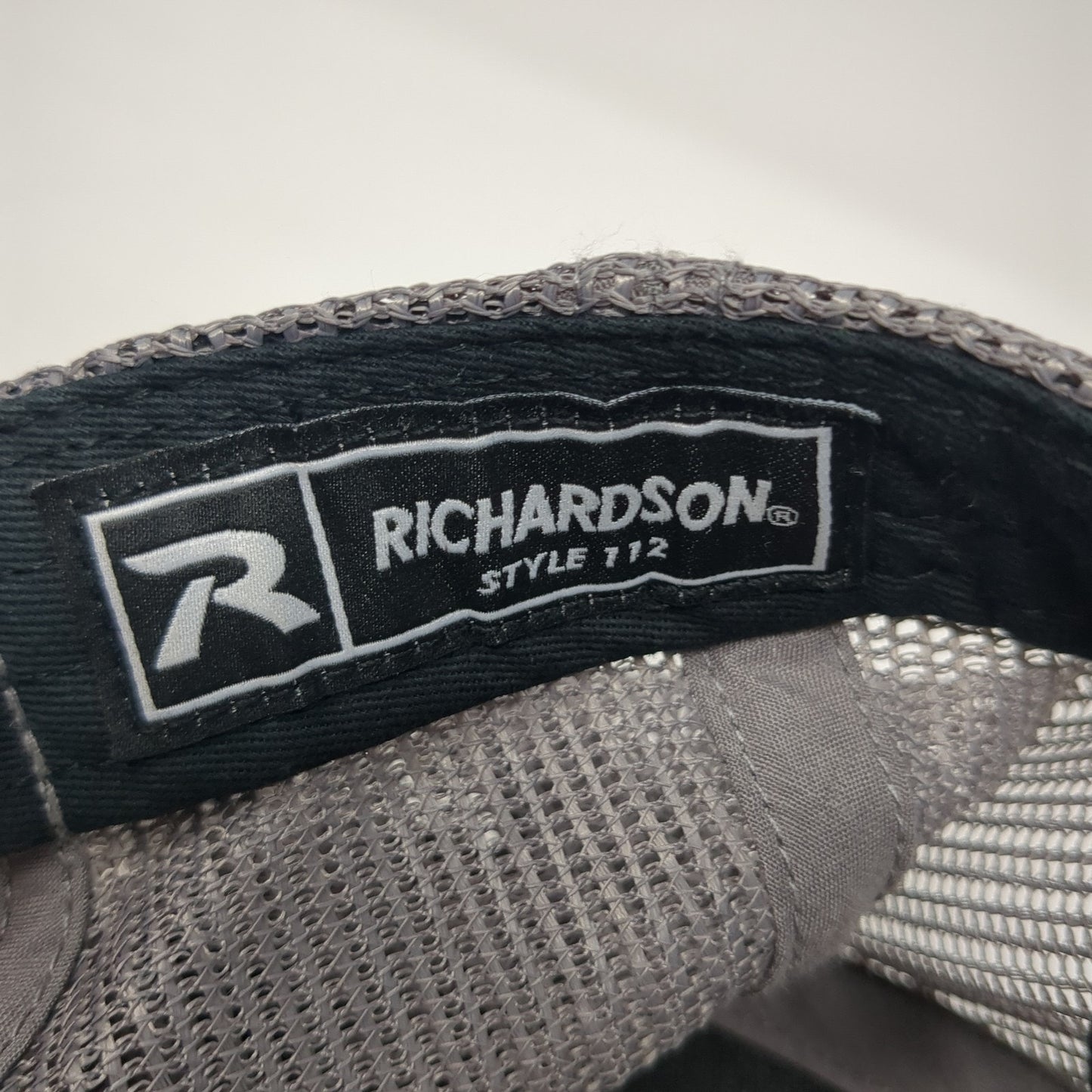 H Snapback Trucker Hat Black One Size Adjustable Mesh Back Richardson