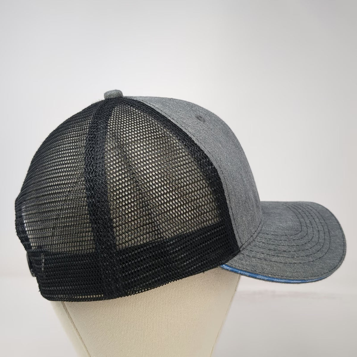 360 Apparel Trucker Hat Gray One Size Mesh Back Snapback Dairy Services Flag