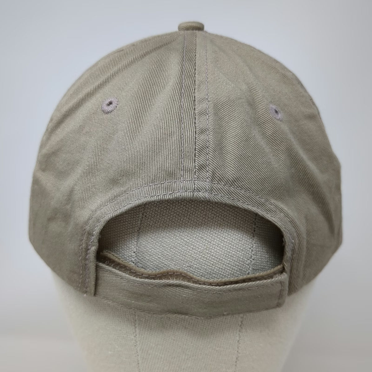 Caterpillar Baseball Cap Beige Black One Size Embroidered Logo Strapback Hat