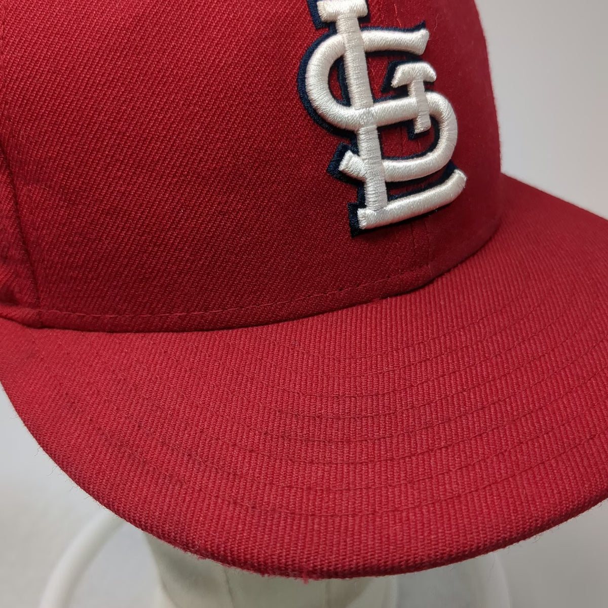 St. Louis Cardinals MLB New Era Snapback Hat Red OSFM Wool Flat Brim 9FIFTY Grey