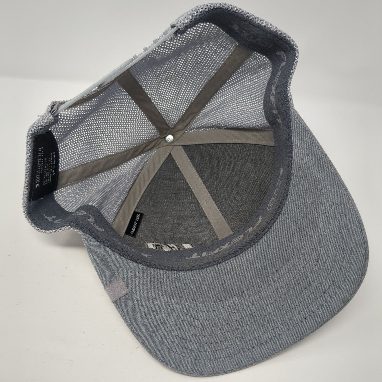 HC Snapback Mesh Back Trucker Hat Gray One Size Mesh Back Flexfit 110