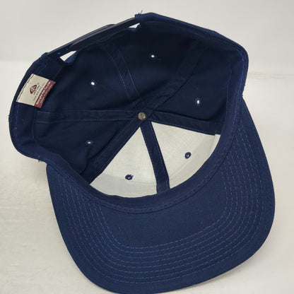YoungAn Snapback Blue White One Size Valves Hydrants Lee Co Logo Patch hat