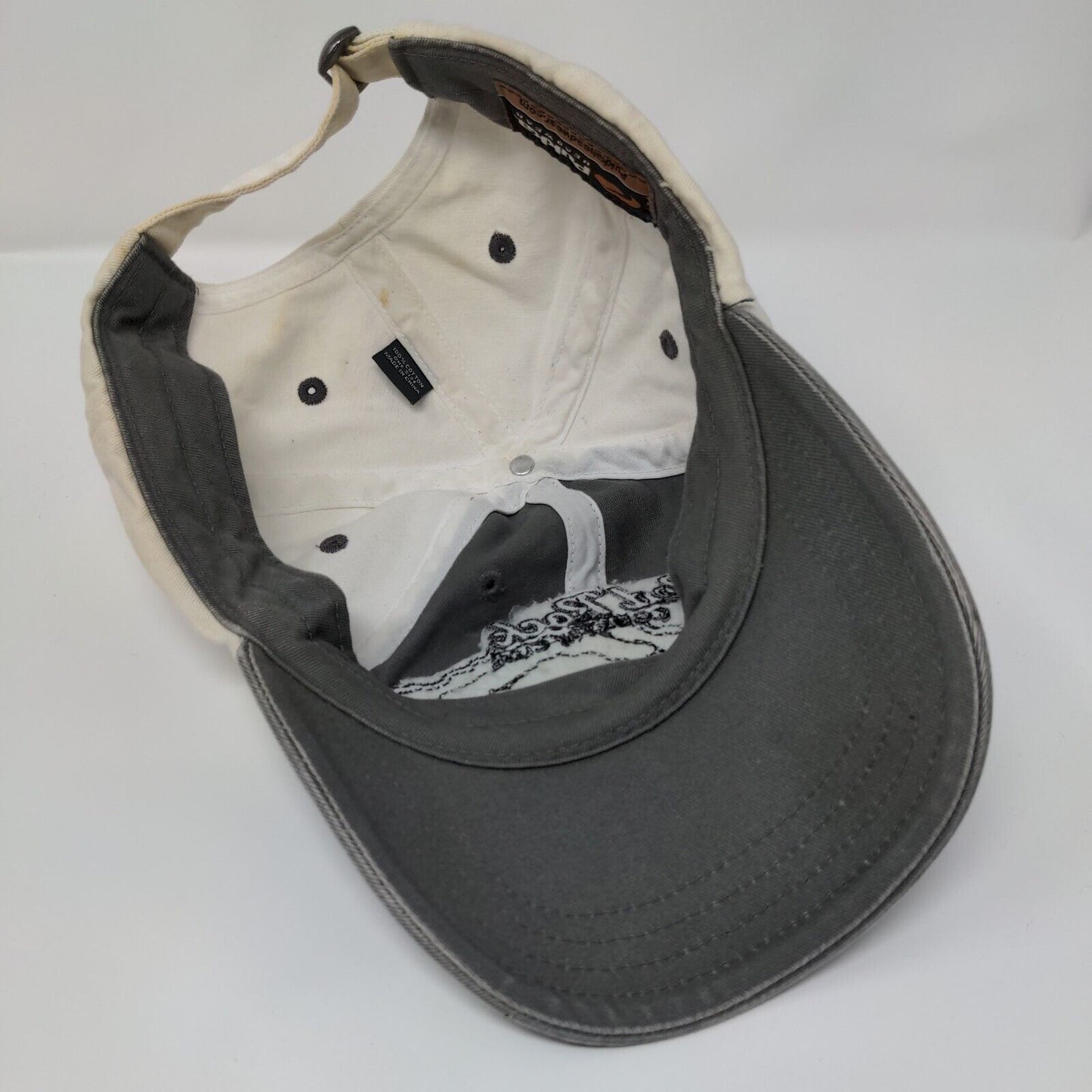 Red Rock Country Club Slideback Hat Gray OSFA Adjustable Embroidered Pukka