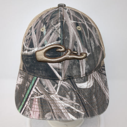 Drake Strapback Trucker Hat Multicolor One Size Mesh Back Camo Hunting