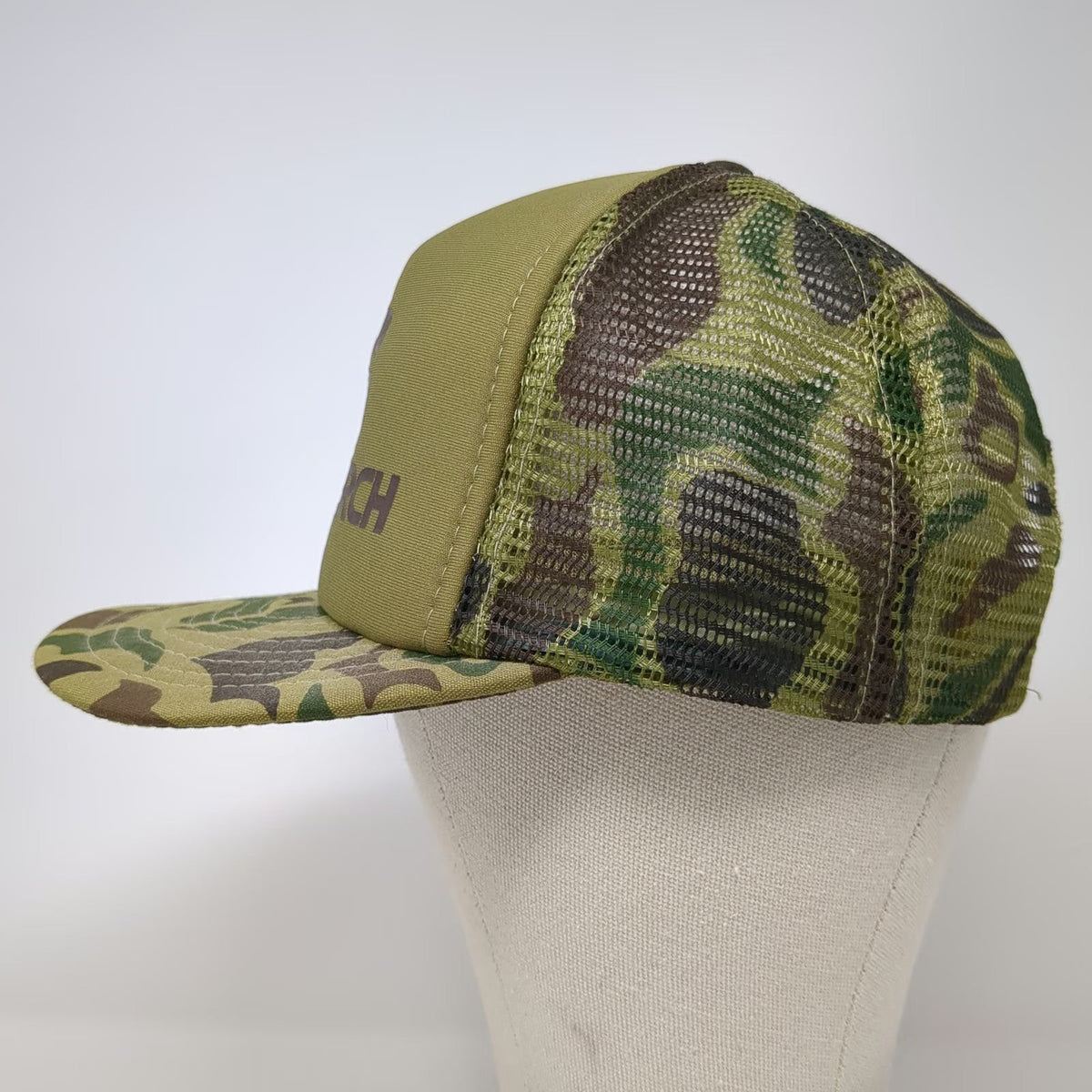 Designer Award Chemsearch Green Camo Trucker Hat One Size Mesh Snapback