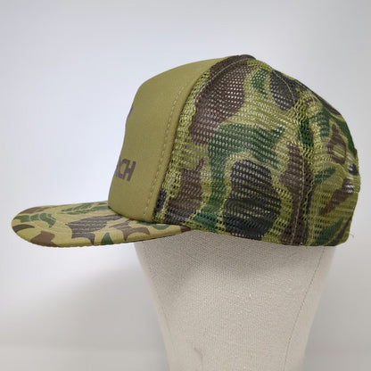 Designer Award Chemsearch Green Camo Trucker Hat One Size Mesh Snapback