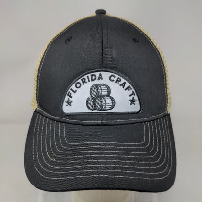 Florida Craft Snapback Mesh Back Trucker Hat Black One Size Colorblock