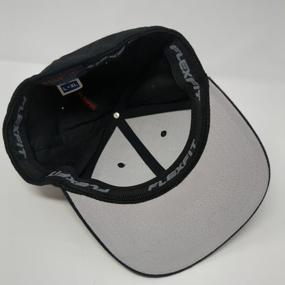 BuzzBox Premium Cocktails Fitted Hat Black L-XL 6 Panel Flexfit Yupoong