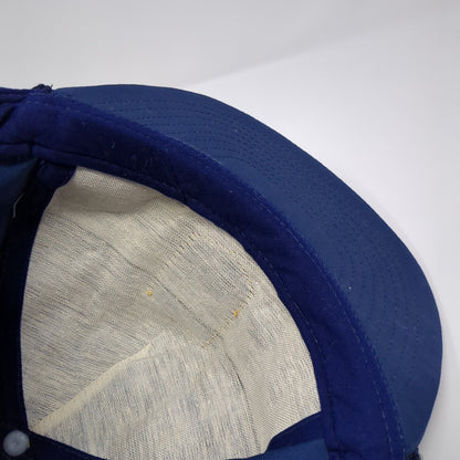 Golf Patch Snapback Hat Blue One Size Adjustable Solid Vent Holes