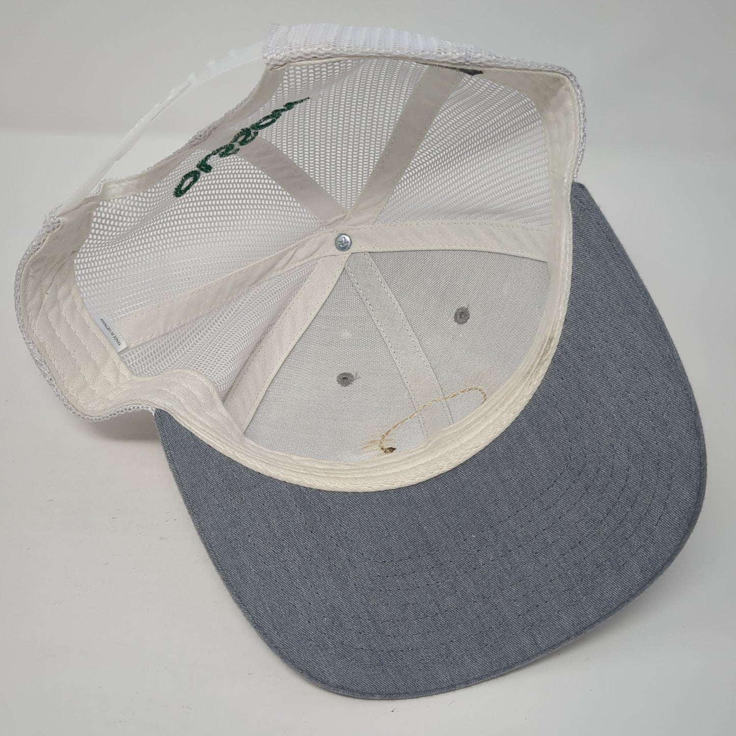 Olsson Industrial Electric Patch Snapback Trucker Hat Gray One Size Mesh Back