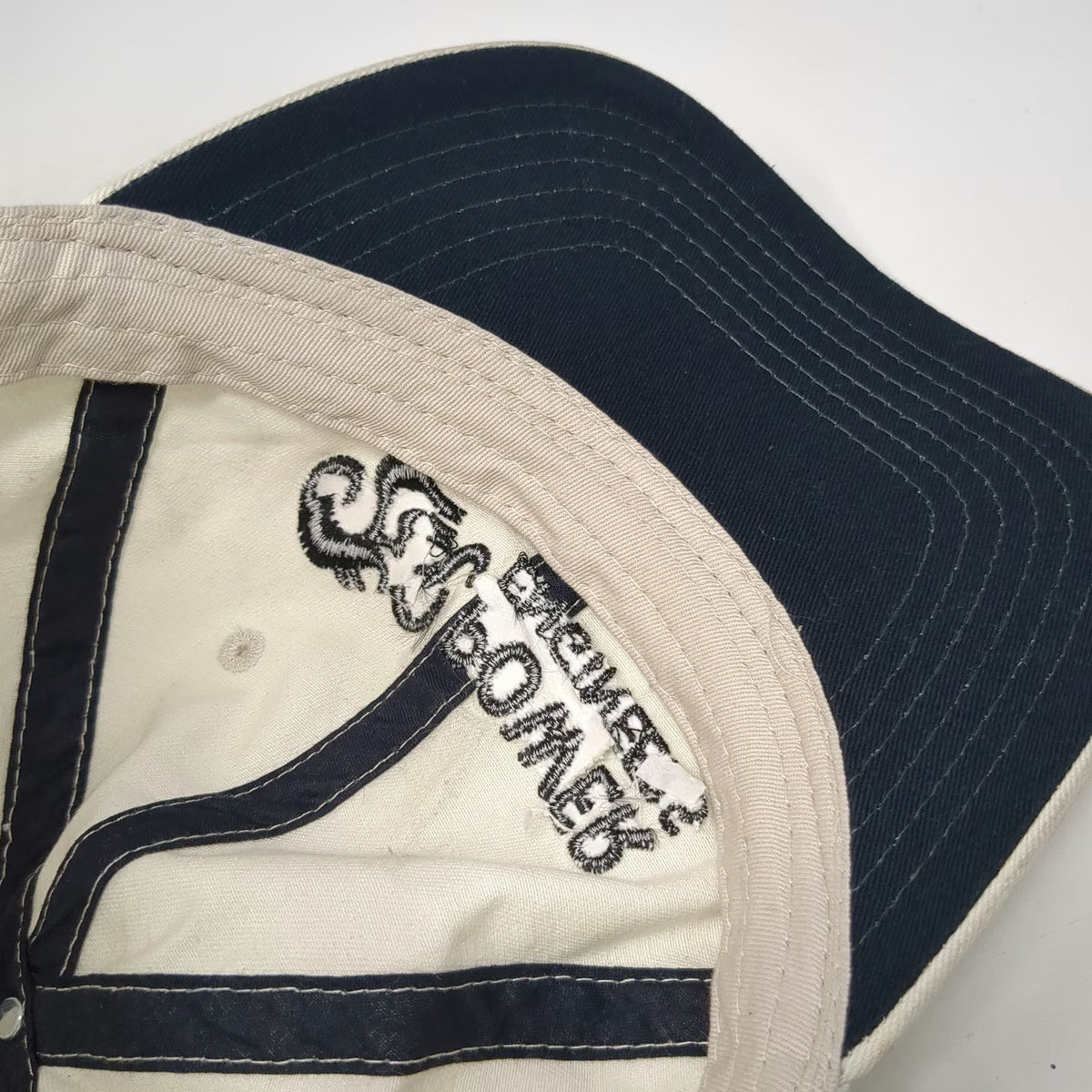 Sportsman Baseball Cap Beige One Size Power Engineers Logo Slideback Cotton Hat