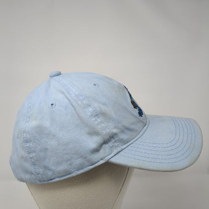 Stitch Strapback Hat Blue One Size Adjustable Embroidered 6 Panel Disney