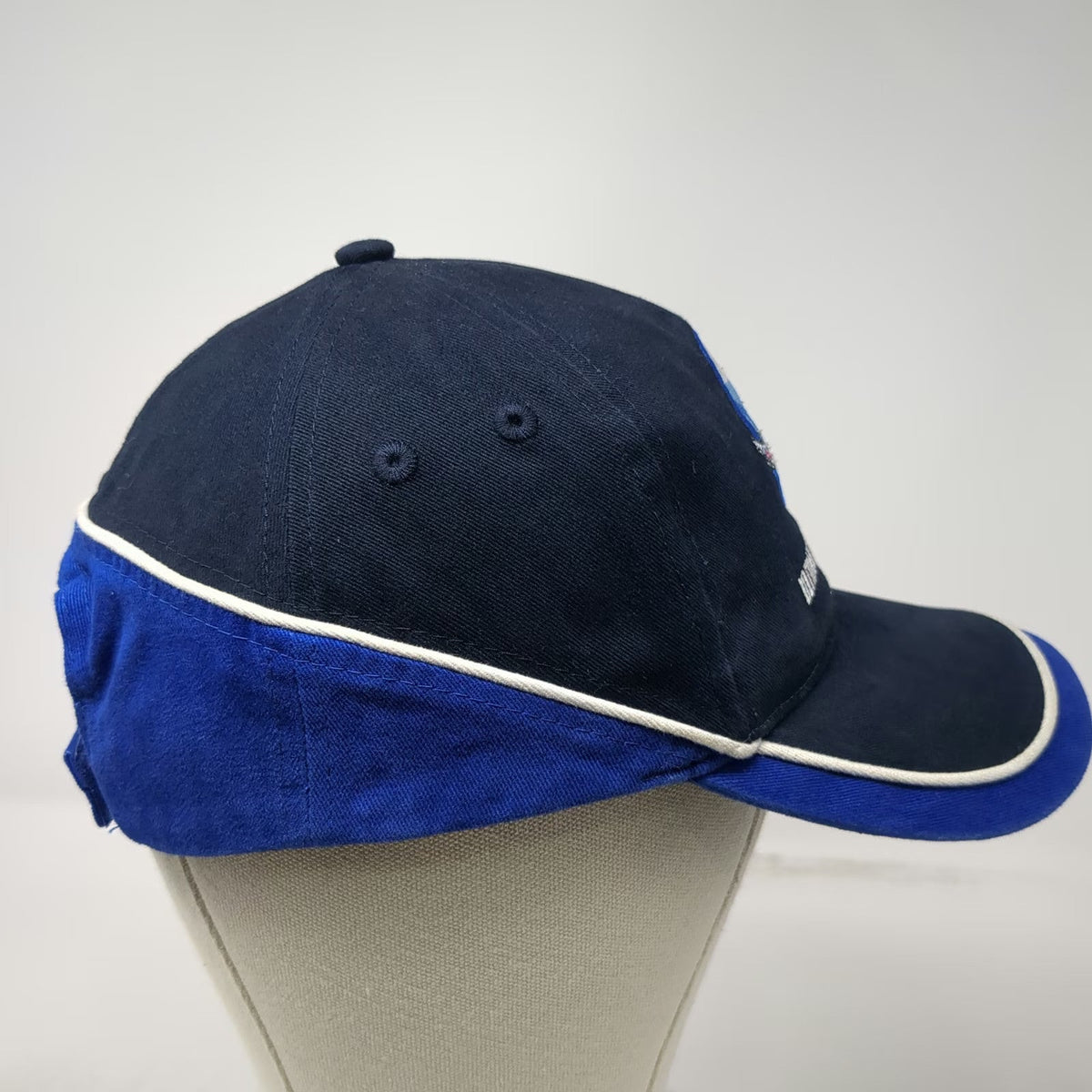 Beechfield 5 Panel Blue Hat One Size Ultimate Warbird Flights Contrast Piping