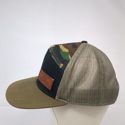 208 Properties Patch Snapback Trucker Hat Multi One Size Mesh Back