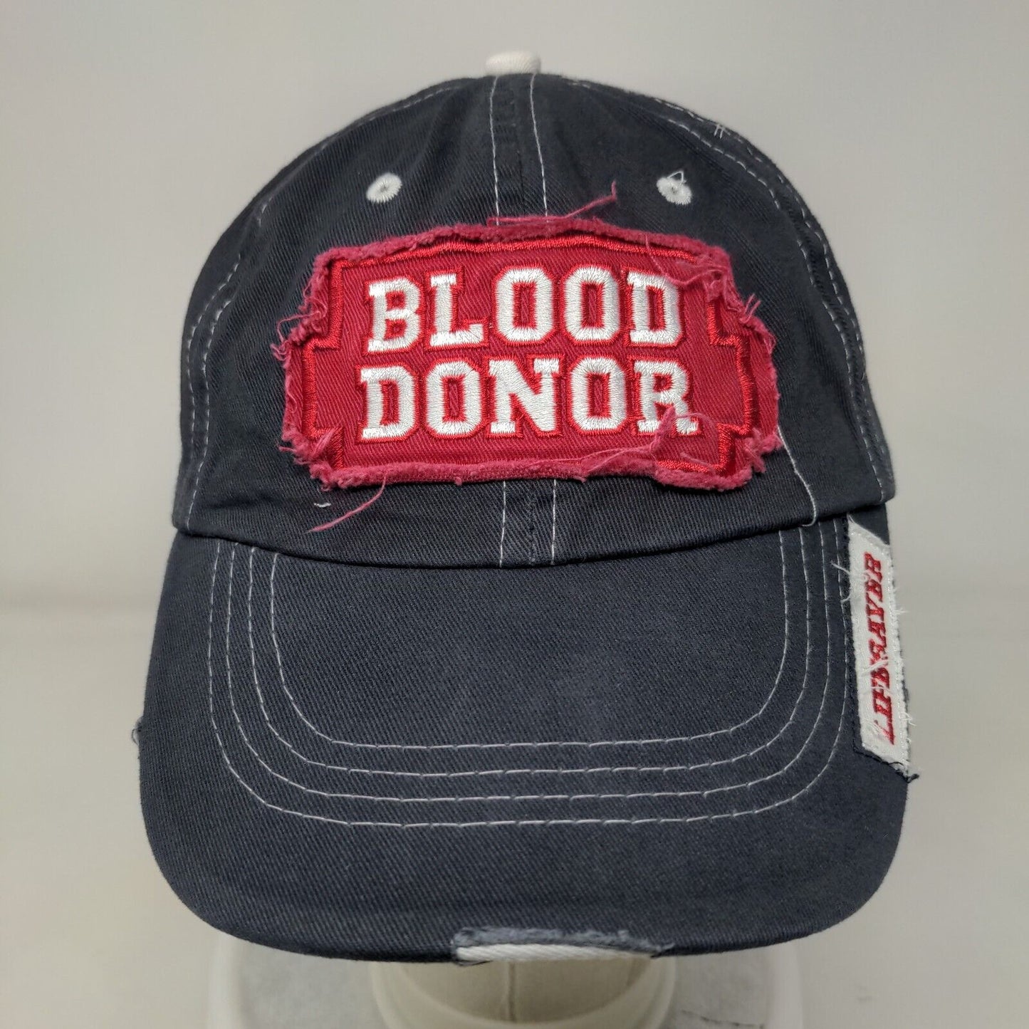 Blood Donor Lifesaver Slideback Hat Blue One Size Florida Blood Services
