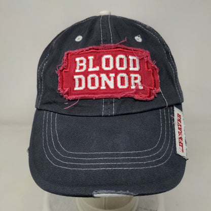 Blood Donor Lifesaver Slideback Hat Blue One Size Florida Blood Services