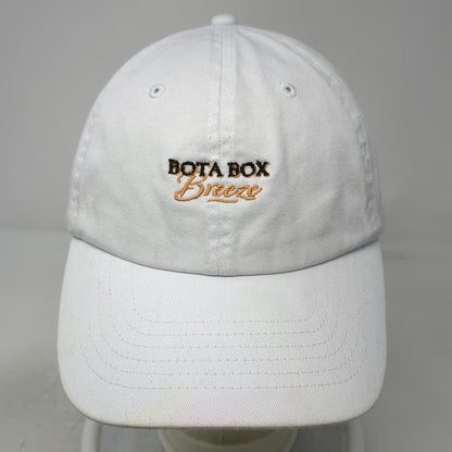 Bota Box Breeze White Baseball Cap One Size Cotton Slideback Adjustable Hat