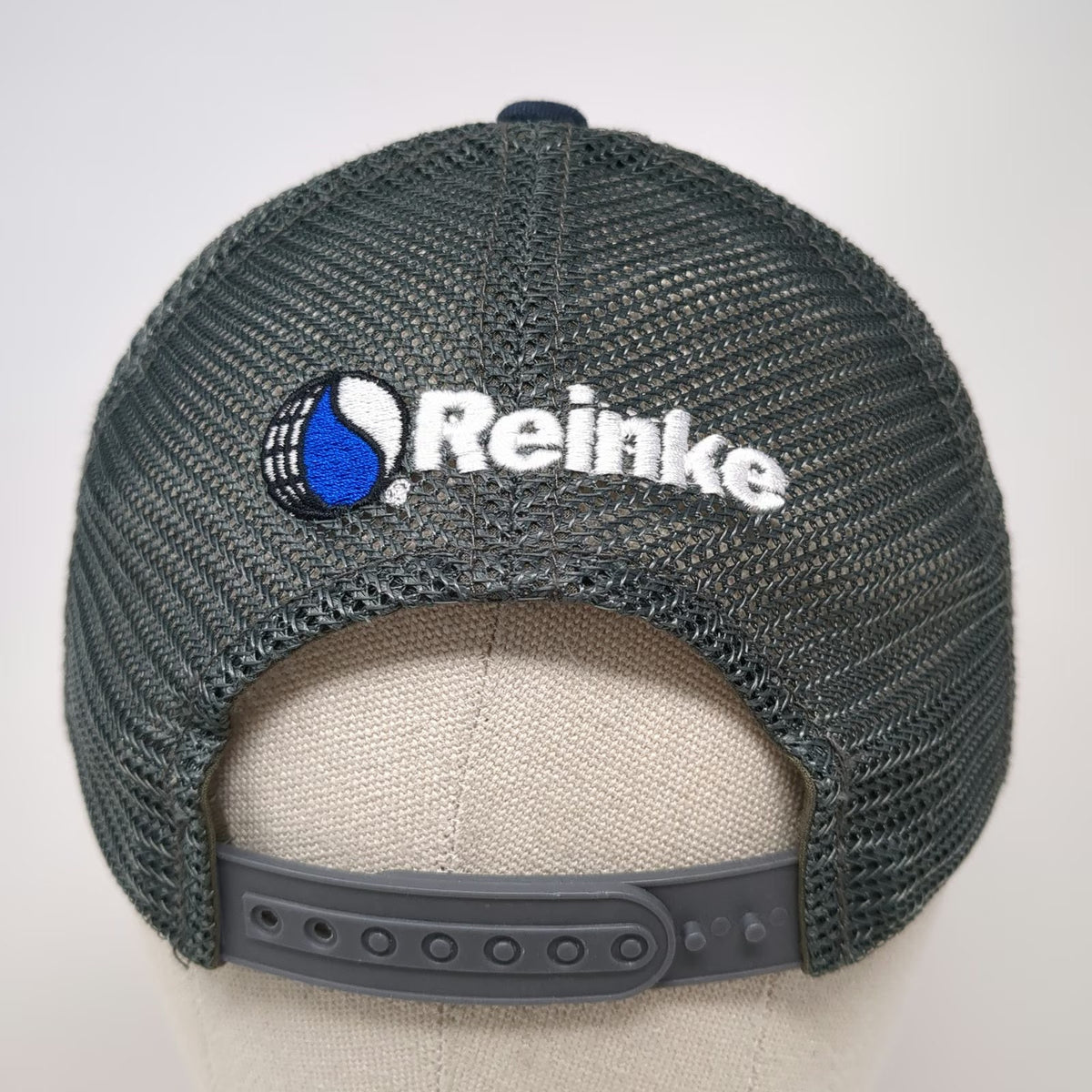 District Trucker Hat Gray Blue Green One Size Farmore Idaho Reinke Mesh Snapback
