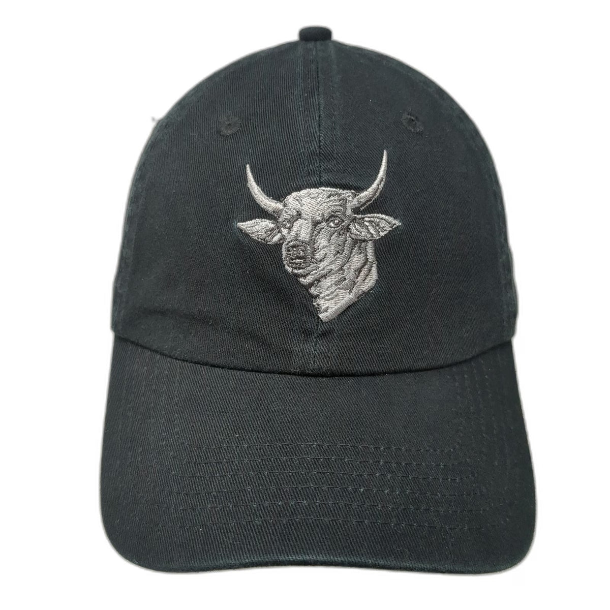 Zach Bryan Bull Head Black Baseball Cap One Size Embroidered Music Merch Hat