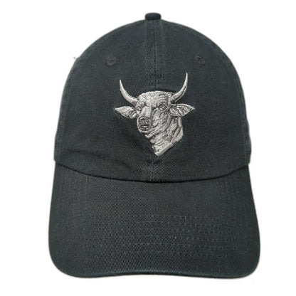 Zach Bryan Bull Head Black Baseball Cap One Size Embroidered Music Merch Hat
