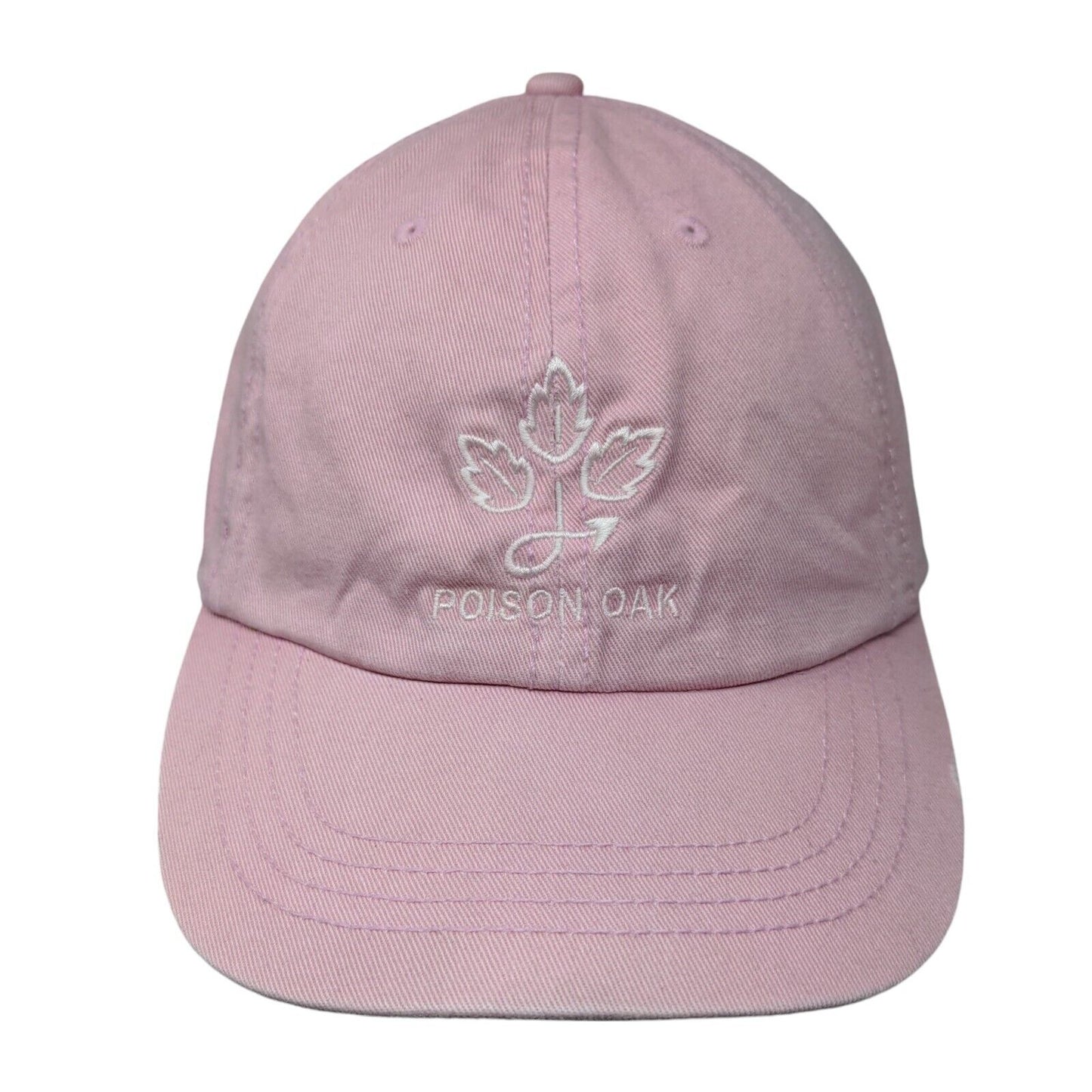 Poison Oak Slideback Hat Pink One Size Adjustable Embroidered Cobra