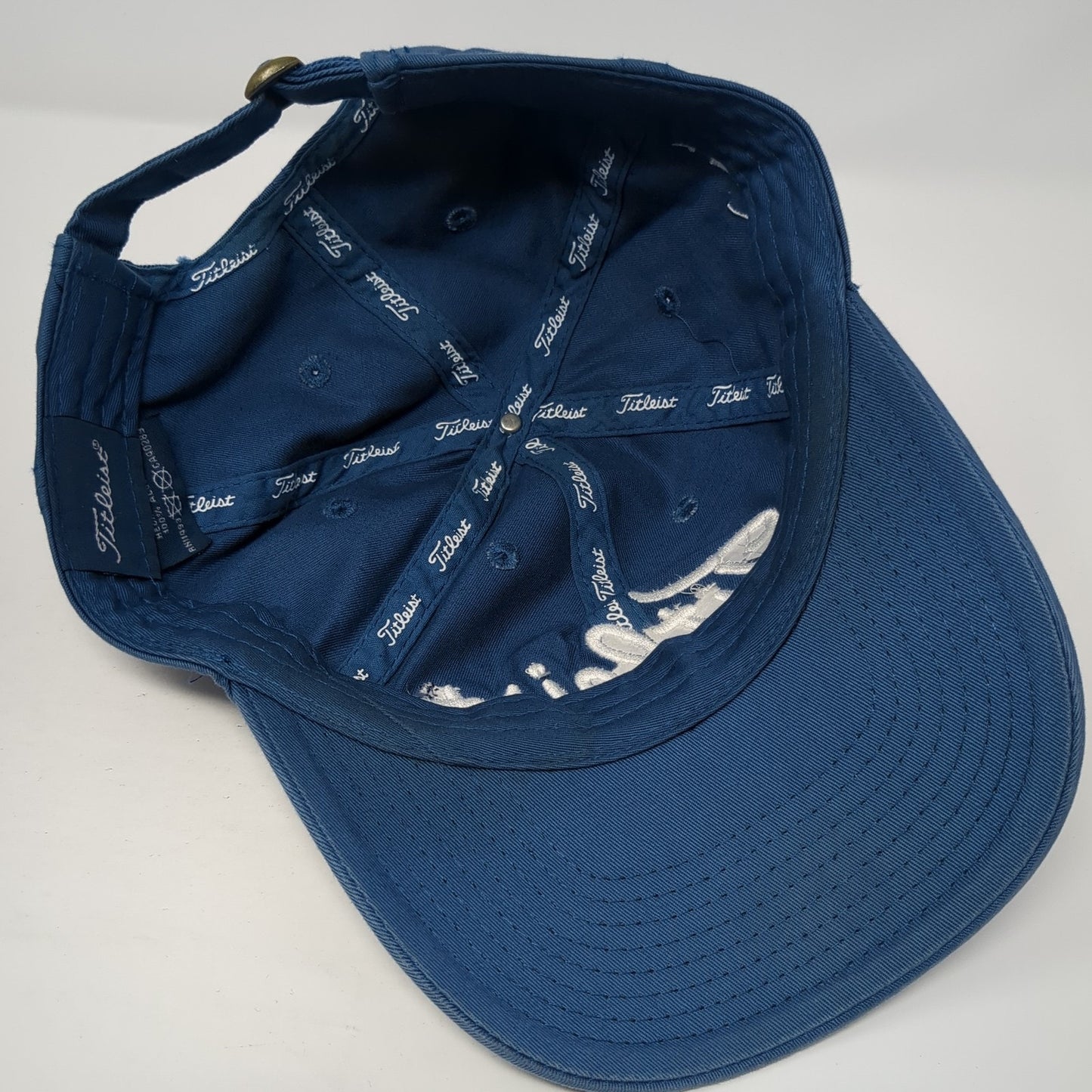 Titleist Slideback Hat Blue One Size Embroidered Spell Out 6 Panel