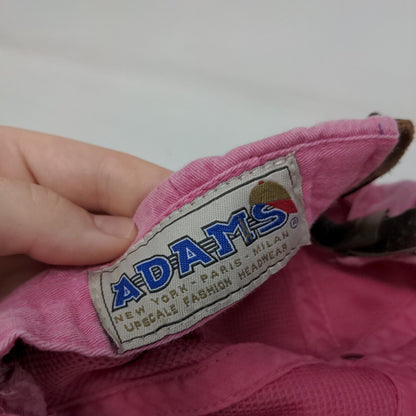 Lewis Clark Slideback Hat Pink One Size Adjustable Embroidered 6 Panel Adams