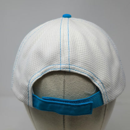 Crayola 5 Panel Hat Blue White Gray One Size Mesh Back Paint Splatter Brim