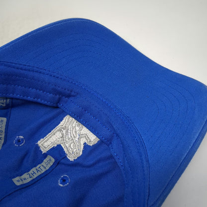 Zephyr Blue Trucker Hat One Size Idaho Fish Patch Mesh Back Snapback Adjustable
