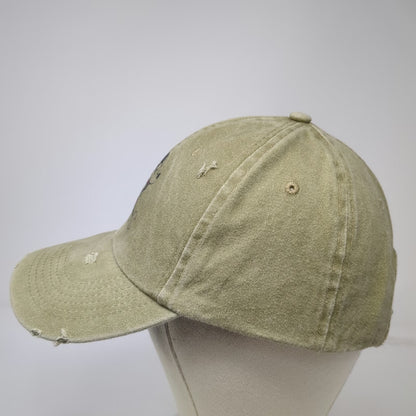 Disney Baseball Cap Green One Size Mickey Mouse Embroidered Slideback Cotton Hat