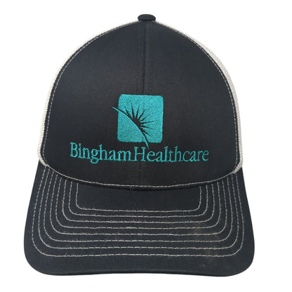 Bingham Healthcare Snapback Trucker Hat Black One Size Pacific Headwear