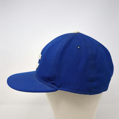 Kansas City Royals MLB New Era Baseball Hat Blue 7 3/8 Wool 59FIFTY Gray Under